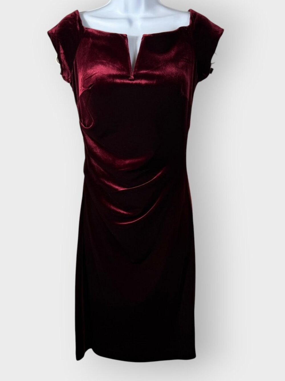 X by Xscape Cocktail Dress | 8 | Deep Wine Velvet | Whimsigoth Dark Romantic